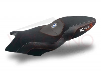 Funda Asiento BMW K 1200s 04-08 / K 1300s 09-16 Diseño Volcano Antideslizante Negro Naranja Foto 1 de 4