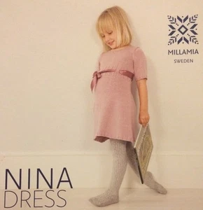 Millamia Nina schönes schwedisches Strickkleid Muster 1-5 Jahre neu kostenloser Versand - Bild 1 von 1