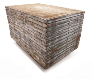 Holzfliesen Terrassendielen Terassenfliesen Altholz Industrielle Holzdielen - Bild 1 von 11