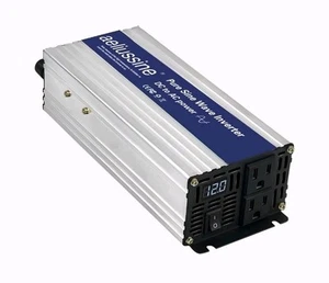 800W Reiner Sinus Wechselrichter - 12V DC auf 110V 120V AC Power Converter mit 2 AC... - Bild 1 von 7