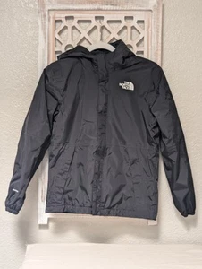 North Face Jacket Boys Large Black Dryvent Raincoat Windbreaker Thick Material - Picture 1 of 8