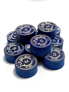 NAVIGATOR JAPAN SIGMA BLUE IMPACT POOL CUE TIP-HARD - Picture 1 of 6