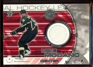 2000-01 Vanguard Dual Game-Worn Jerseys #4 Derian Hatcher/Mike Modano 1345/1500 - Picture 1 of 2