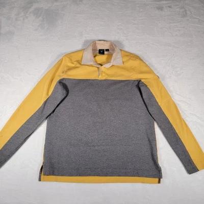 Polo de manga larga Victorinox ajuste a medida en amarillo y gris, talla M Foto 1 de 4