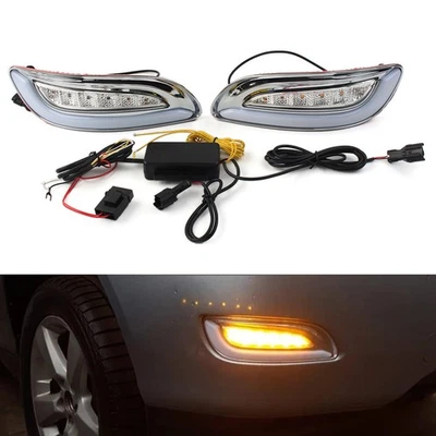 DRL Fog Lamp Daytime Running Turn Signal Light Fit Lexus RX300 RX330 RX350 03-09 - Image 1 of 4