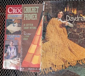 Afghans Instructional Booklets BERNAT; Crochet Home; Crochet Primer 3 - '70's + - Picture 1 of 11