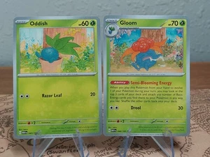Pokemon TCG S&V 151 Oddish 043 & Gloom 044 Pack Fresh MINT Condition - Picture 1 of 1
