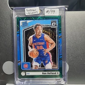 2024-25 Panini Donruss Rated Rookie Ron Holland II # 291 🔥Green Velocity /49 🔥 - Bild 1 von 2
