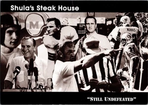 Shula's Steak House Don Shula Football Miami Dolphins 4x6 Vintage Postcard CE7 - Picture 1 of 2