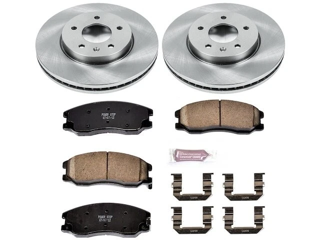 Kit de pastillas de freno delanteras y rotor Power Stop 97FBHC74 para Suzuki XL7 2007 2008 2009 Foto 1 de 1