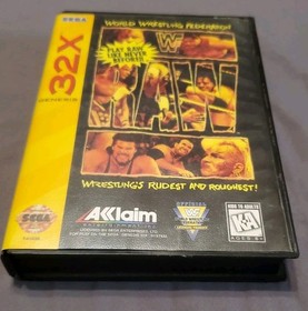 WWF Raw (Sega 32X, 1995)  Complete  CIB