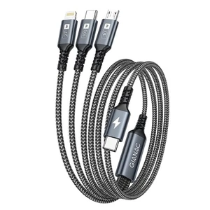100w usb c auf multi kabel [1.2m] schnellladekabel mit e-mark chip 3 in 1 lad... - Bild 1 von 7