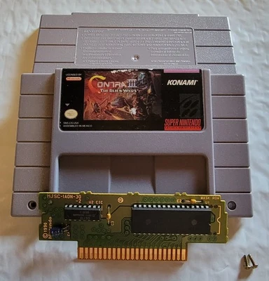 Super Nintendo SNES Contra 3 III The Alien Wars Auténtico Limpio Probado Funcionando Foto 1 de 4