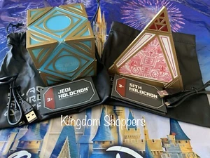 Disneyland Star Wars Galaxy’s Edge Jedi & Sith Holocron Set Lights Sound Effects - Picture 1 of 2