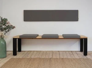 Wandkissen XXL Polsterstoff inkl. Montage-Set 150cm x 30cm - made in Germany - Bild 1 von 9