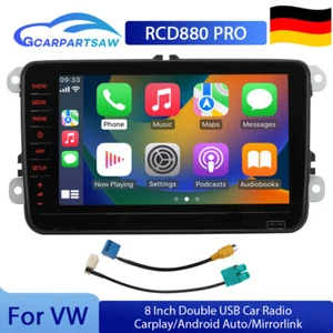 RCD880 PRO 187B 8" Carplay Android Auto Radionavigation Für PQ VW Golf MK7 Jetta - Bild 1 von 18