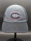 Montreal Canadiens 47 Brand Cotton Soft Crown Hat 2 tone Gray Stealth Strap Back