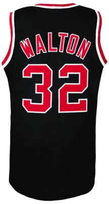 Camiseta deportiva de baloncesto Bill Walton negra retro personalizada (talla X-grande) Foto 1 de 2