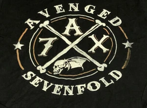 Neu ohne Etikett Avenged Sevenfold 2015 Shepherd of Fire schwarze Grafik 2-seitiges Shirt Medium - Bild 1 von 9