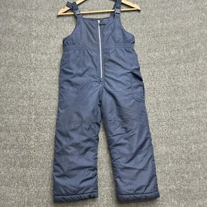 Carters Snow Bib Pants Overalls Unisex Size Large 7 Winter Blue Navy - Picture 1 of 9