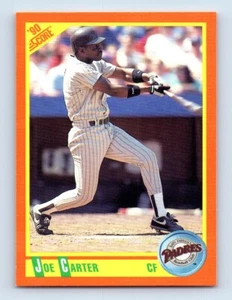 1990 Score Rookie & Traded Joe Carter San Diego Padres #19T - Picture 1 of 2