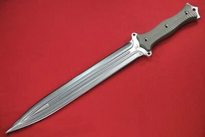 Busse Nuclear Option FMV14 Competition Finish Blade w/CBTs, Olive G10 Handle - Picture 1 of 11