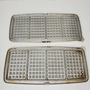Replacement Double Sided Plates for Sunbeam Waffle Baker & Grill Chrome WB-B - Picture 1 of 6