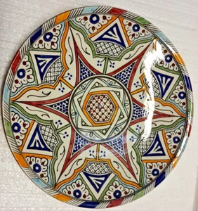 Plato Marroquí Hecho a Mano Plato Colgante de Pared Entrega Gratuita W35xH5cm Idea de Regalo - Imagen 1 de 1