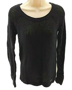 Abercrombie & Fitch Damen Gr. S schwarz Langarm Pullover offen Strick - Bild 1 von 10