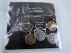 ALEX and ANI + Energy 4 Wine Charms, Pineapple, 7 Swords, Om, Eye of Horus  NEW