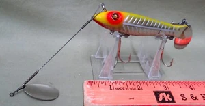 Heddon #9100 XRY, 3 1/2", 2 Pc. Hdw., Pyralin, C. 1938-39 - Picture 1 of 6