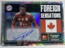 2021-21 Topps Bundesliga Alphonso Davies - Canada Foreign Sensations Autograph