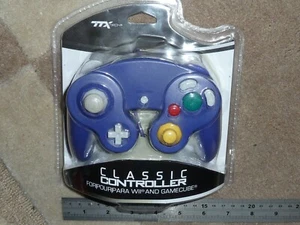 GAMECUBE CLASSIC CONTROLLER GAMEPAD GAME PAD BRAND NEW Purple Nintendo Wii Retro - Picture 1 of 3