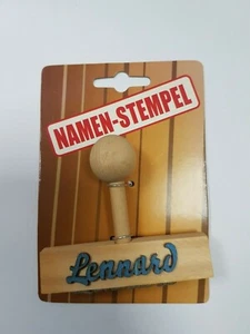 Geschenk Namenstempel Lennard Geschenkanhänger Kindernamen Holz Name Holzstempel - Bild 1 von 4