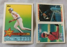 1989 Topps Super Star Sticker #43 Shawon Dunston - Sticker Back #37 #288