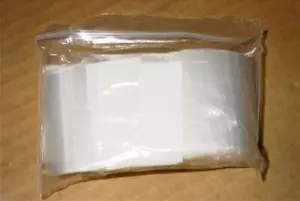 ZIP LOCK BAGS 2 X 2 WHITE LABEL 100 FREE S/H 2 MIL - Picture 1 of 3