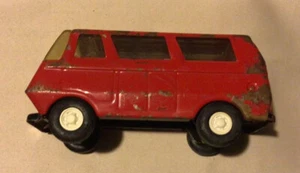 Vintage ~ TONKA ~ Red Van ~ Toy ~ Metal ~ Let’s Go Camping - Picture 1 of 10