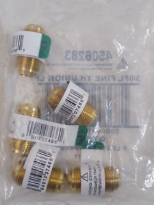 New Pack of 5 JMF 4506283 Lead Free Brass 3/8 Flare Fine Thread Union - Picture 1 of 5