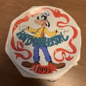 Grolier 1995 Walt Disney Goofy Mothers Day Plate Happy Mothers Day Limited Edit