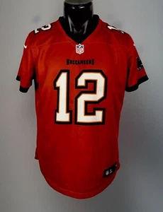 Nike Tom Brady Tampa Bay Buccaneers NFL On Field Drifit Jersey Red Youth Size L - Picture 1 of 4