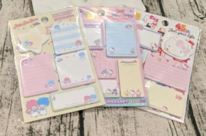Melody Little Twin Stars Kitty Sticky Note Memo Pad Sanrio Cute 45th Anniversary - Picture 1 of 14