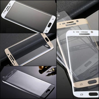 TEMPERED GLASS 三星 Galaxy S6 Edge / Plus S7 Edge S8 屏幕保护膜已弯曲 — 第 1/2 张图片