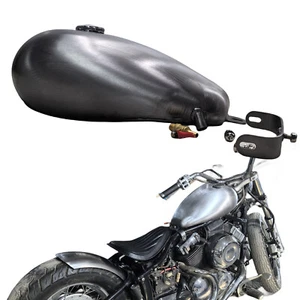 Silver Petrol Gas Fuel Tank With Oil Cap For YAMAHA Dragstar 400 650 Unpainted - Bild 1 von 12