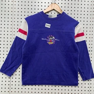 VTG 90s Mickey & CO Shirt Blue Long Sleeve Mickey Mouse Youth L 14/16 17X20.5 - Picture 1 of 17