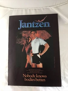 JANTZEN SWIMWEAR & ACTIVEWEAR Vintage Print Ad 1982 - Picture 1 of 1