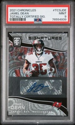 2021 Panini Chronicles Totally Certified Jamel Dean Auto Tampa Bay Buccaneers - Image 1 of 4