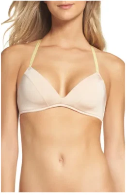 Women's Free People Intimately Fp Sophia T-Back Bra, Size Medium Beige 3048 - Image 1 of 2