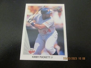 KIRBY PUCKETT MINNESOTA TWINS 1990 LEAF # 123, - Picture 1 of 2
