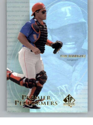 2000 SP Authentic Premier Performers #PP8 Ivan Rodriguez (ref 141585) - Image 1 of 2