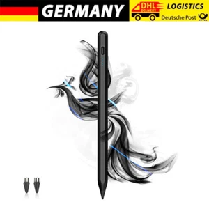 Aktiver Universal-kapazitiver Stift-Touchscreen-Stylus Schwarz + 2 Stifte DHL - Afbeelding 1 van 9